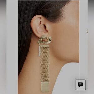 Ellery “Succession Broken Eye” Gold Statement Chain Tassel Earrings – Rare